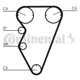 Courroie crantée CONTITECH CT929