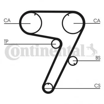 Courroie crantée CONTITECH CT931