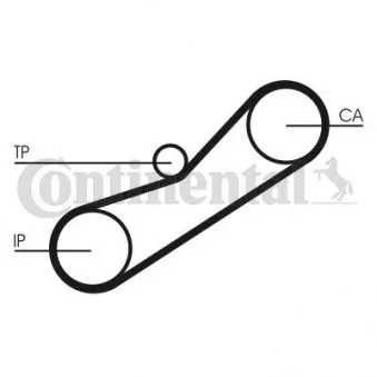 Courroie crantée CONTITECH CT950