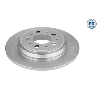 Jeu de 2 disques de frein arrière MEYLE 515 523 0007/PD