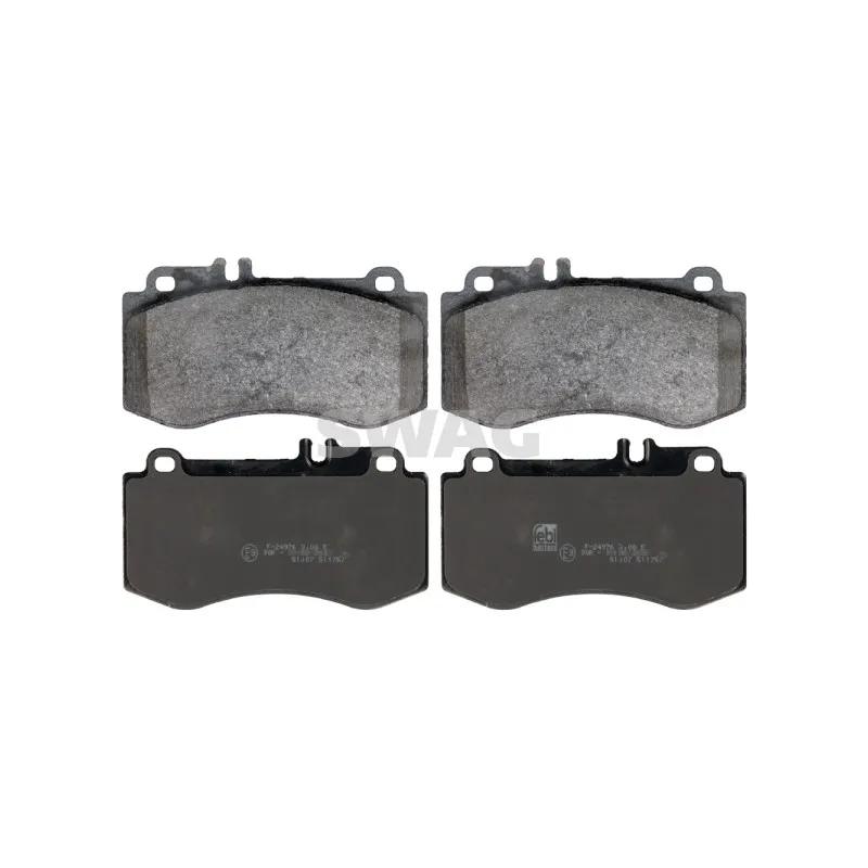 Jeu de 4 plaquettes de frein avant SWAG 10 11 6131