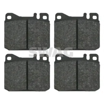 Jeu de 4 plaquettes de frein avant SWAG