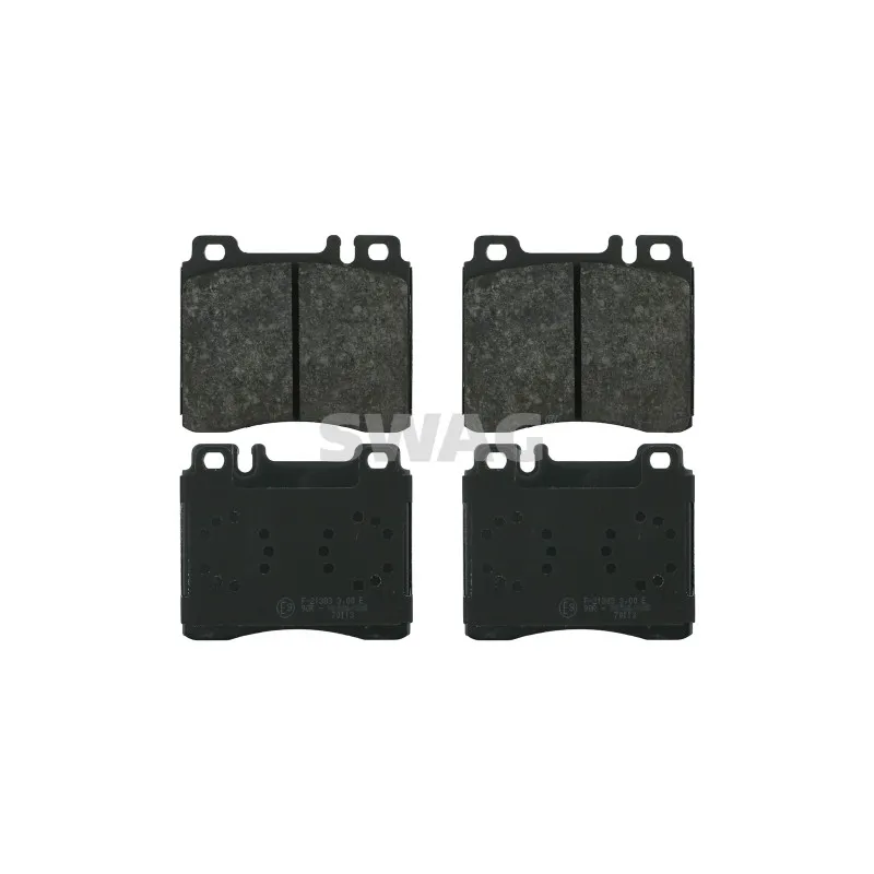 Jeu de 4 plaquettes de frein avant SWAG 10 91 6096