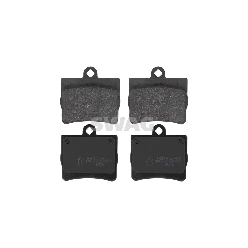 Jeu de 4 plaquettes de frein arrière SWAG 10 91 6152