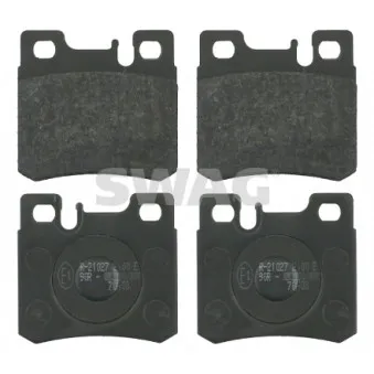 Jeu de 4 plaquettes de frein arrière SWAG