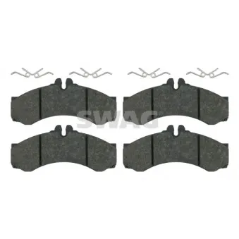 Jeu de 4 plaquettes de frein avant SWAG