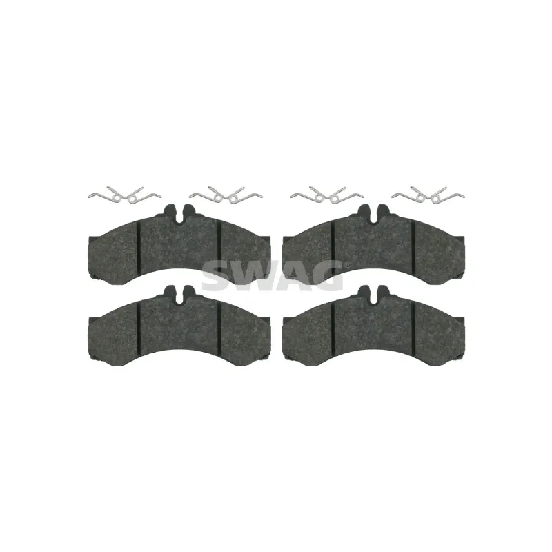 Jeu de 4 plaquettes de frein avant SWAG 10 91 6164