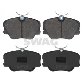 Jeu de 4 plaquettes de frein avant SWAG