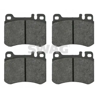 Jeu de 4 plaquettes de frein avant SWAG