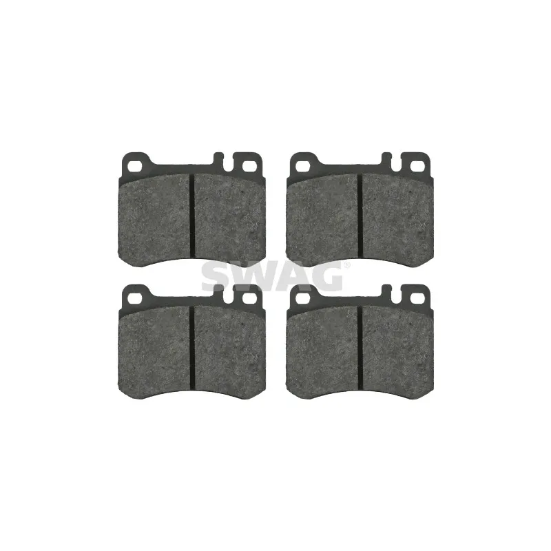 Jeu de 4 plaquettes de frein avant SWAG 10 91 6246