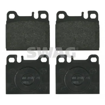 Jeu de 4 plaquettes de frein arrière SWAG