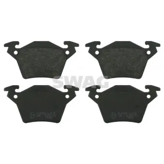 Jeu de 4 plaquettes de frein arrière SWAG