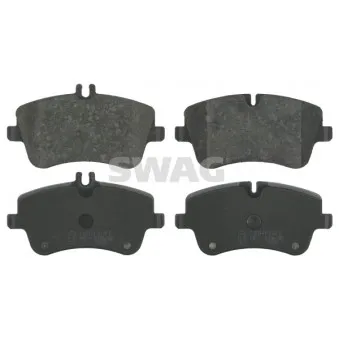 Jeu de 4 plaquettes de frein avant SWAG