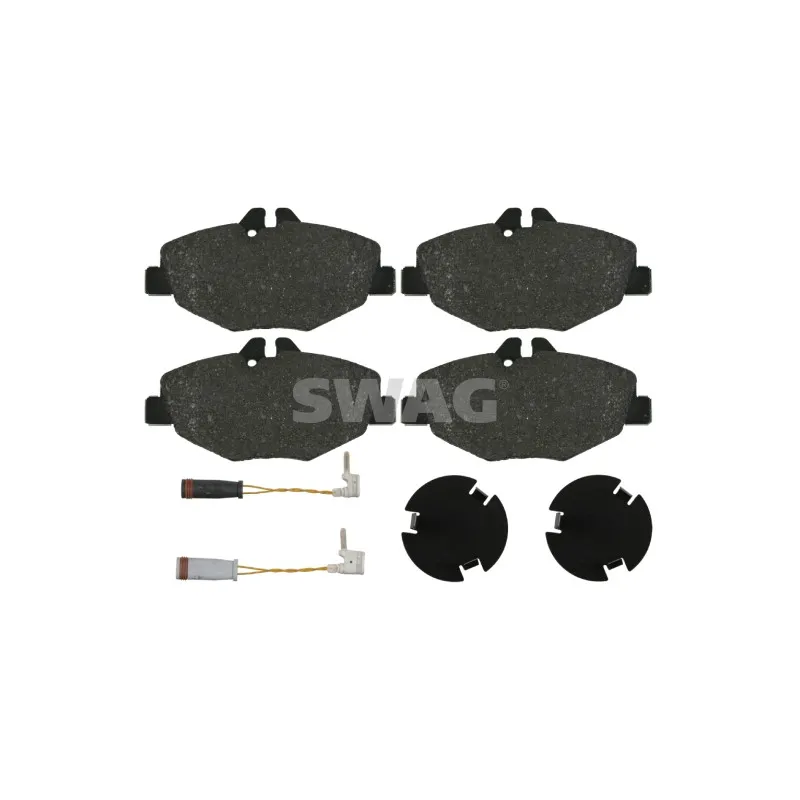 Jeu de 4 plaquettes de frein avant SWAG 10 91 6452