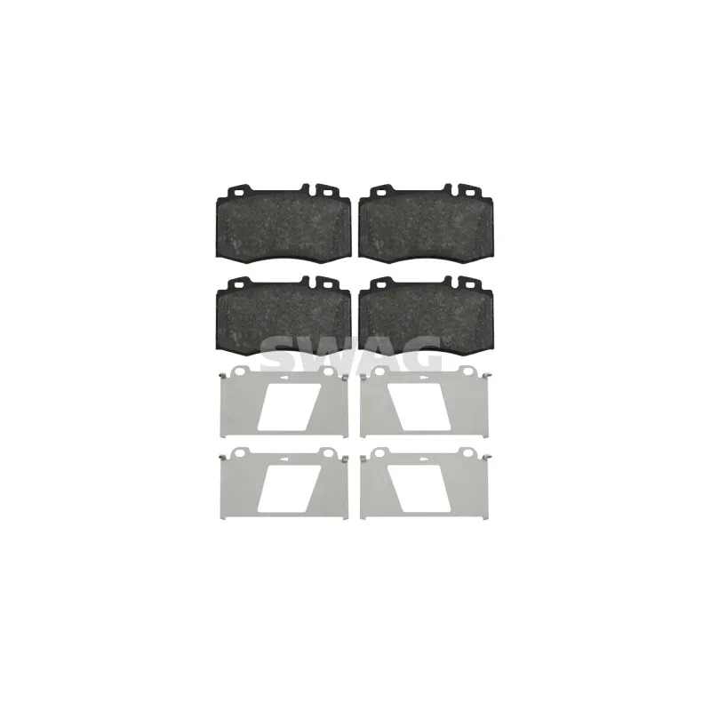 Jeu de 4 plaquettes de frein avant SWAG 10 91 6454