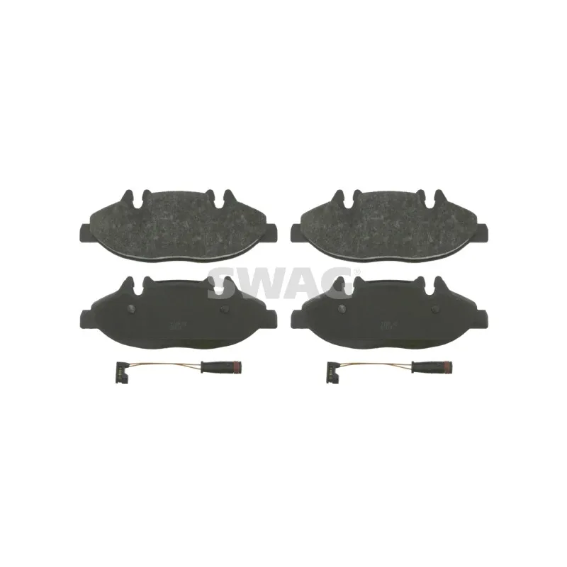 Jeu de 4 plaquettes de frein avant SWAG 10 91 6487