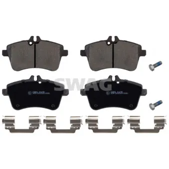 Jeu de 4 plaquettes de frein avant SWAG