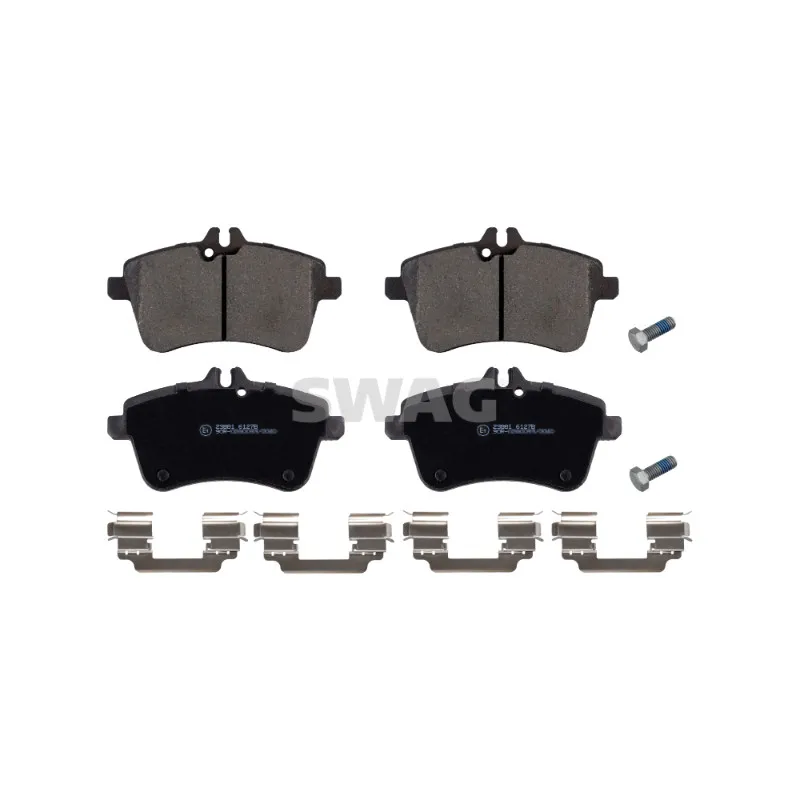 Jeu de 4 plaquettes de frein avant SWAG 10 91 6529