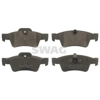 Jeu de 4 plaquettes de frein arrière SWAG