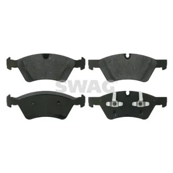 Jeu de 4 plaquettes de frein avant SWAG