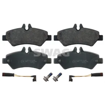 Jeu de 4 plaquettes de frein arrière SWAG