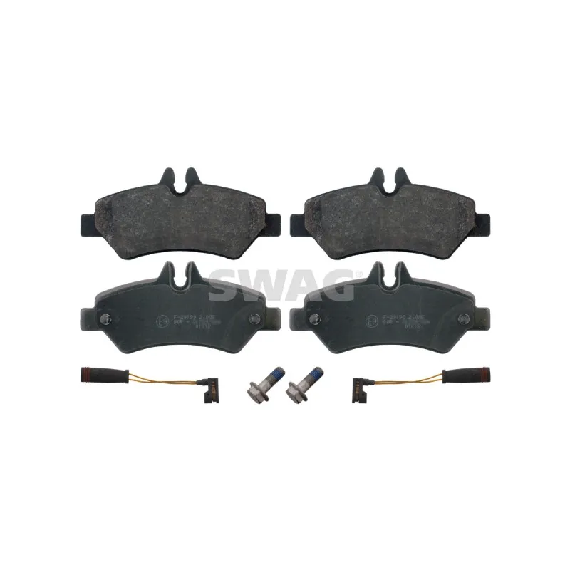 Jeu de 4 plaquettes de frein arrière SWAG 10 91 6708