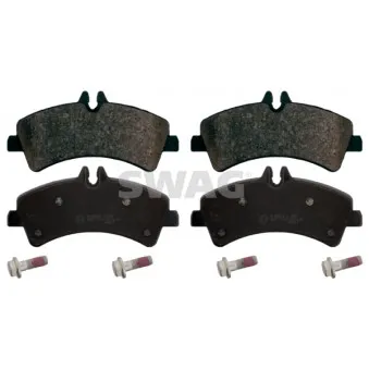 Jeu de 4 plaquettes de frein arrière SWAG