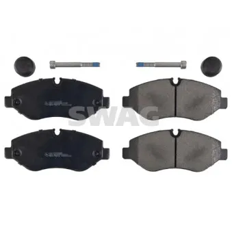 Jeu de 4 plaquettes de frein avant SWAG