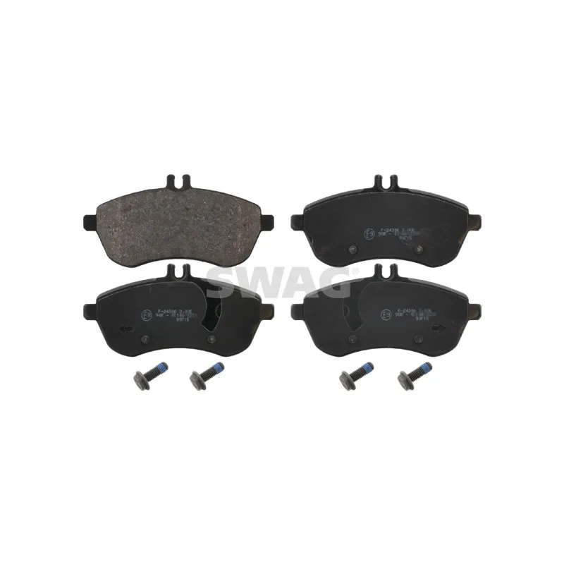 Jeu de 4 plaquettes de frein avant SWAG 10 91 6749