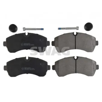 Jeu de 4 plaquettes de frein avant SWAG