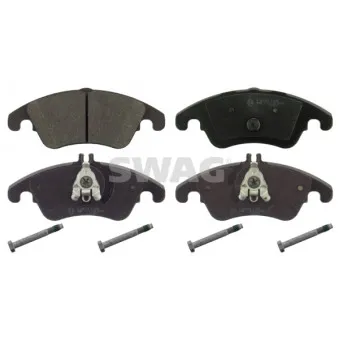 Jeu de 4 plaquettes de frein avant SWAG