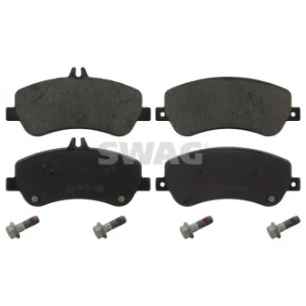 Jeu de 4 plaquettes de frein avant SWAG 10 91 6808