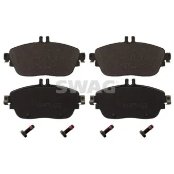 Jeu de 4 plaquettes de frein avant SWAG