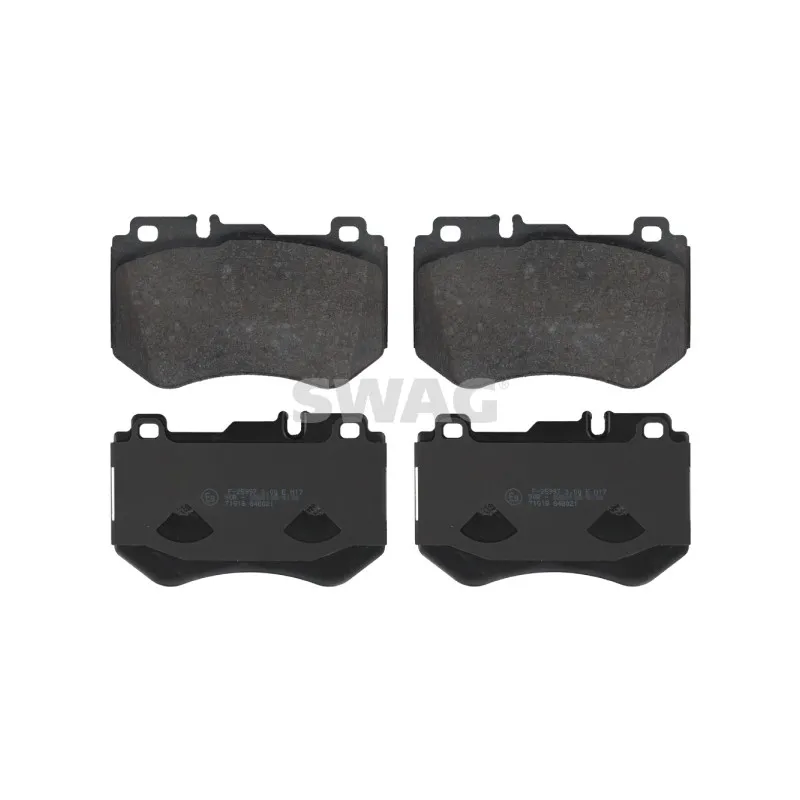 Jeu de 4 plaquettes de frein avant SWAG 10 91 6987