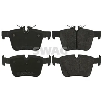 Jeu de 4 plaquettes de frein arrière SWAG