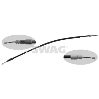 Tirette à câble, frein de stationnement SWAG 10 93 4908