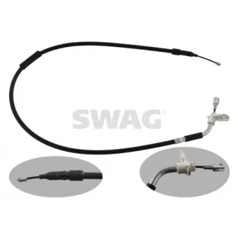 Tirette à câble, frein de stationnement arrière droit SWAG
