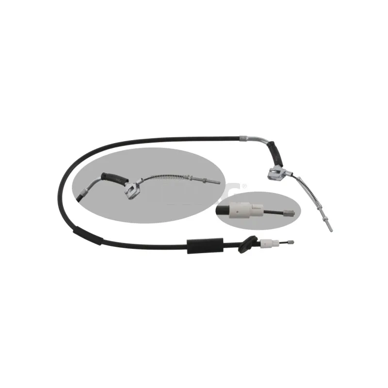 Tirette à câble, frein de stationnement SWAG 10 93 4913