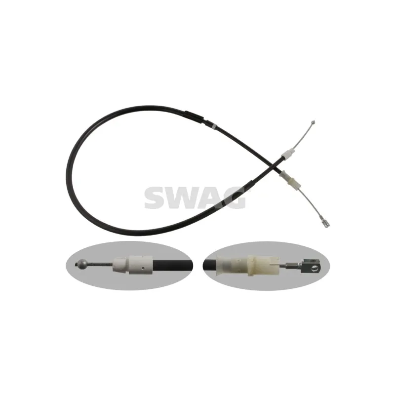 Tirette à câble, frein de stationnement SWAG 10 93 7272