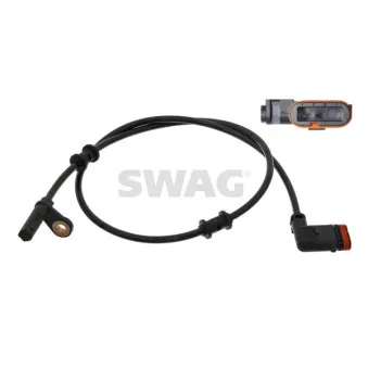 Capteur, vitesse de roue arrière gauche SWAG 10 93 8369