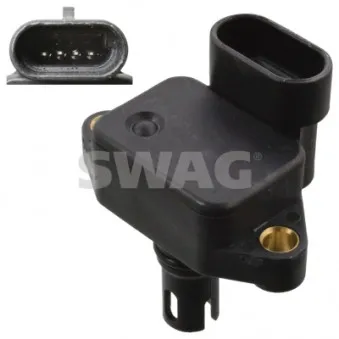 Capteur, pression du tuyau d'admission SWAG 11 10 5991