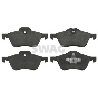 Jeu de 4 plaquettes de frein avant SWAG