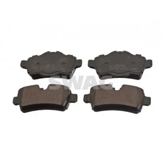 Jeu de 4 plaquettes de frein arrière SWAG