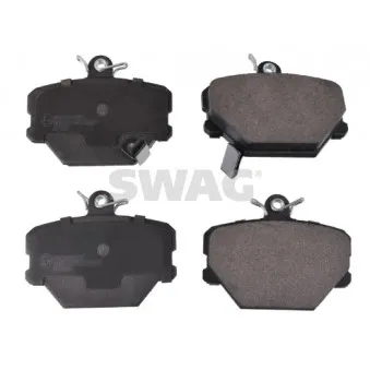 Jeu de 4 plaquettes de frein avant SWAG