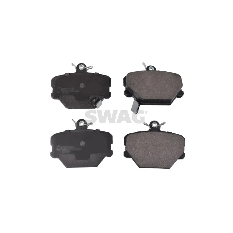 Jeu de 4 plaquettes de frein avant SWAG 12 91 6485