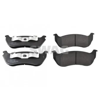 Jeu de 4 plaquettes de frein arrière SWAG