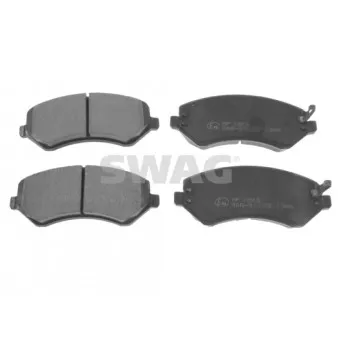 Jeu de 4 plaquettes de frein avant SWAG
