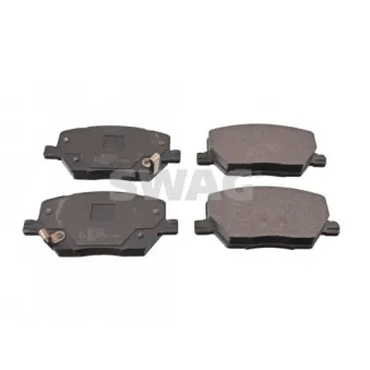 Jeu de 4 plaquettes de frein avant SWAG