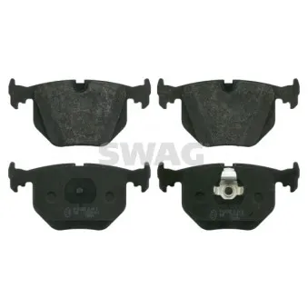 Jeu de 4 plaquettes de frein arrière SWAG
