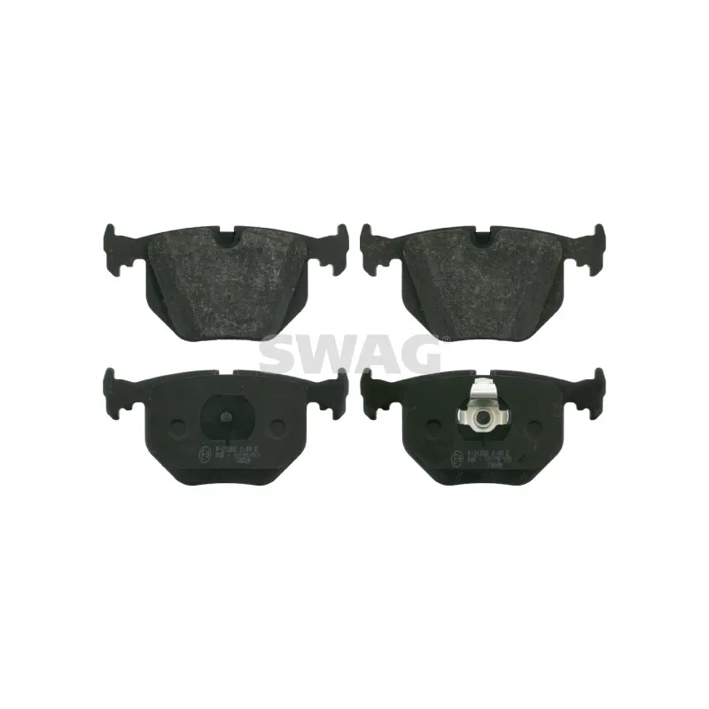 Jeu de 4 plaquettes de frein arrière SWAG 20 91 6175